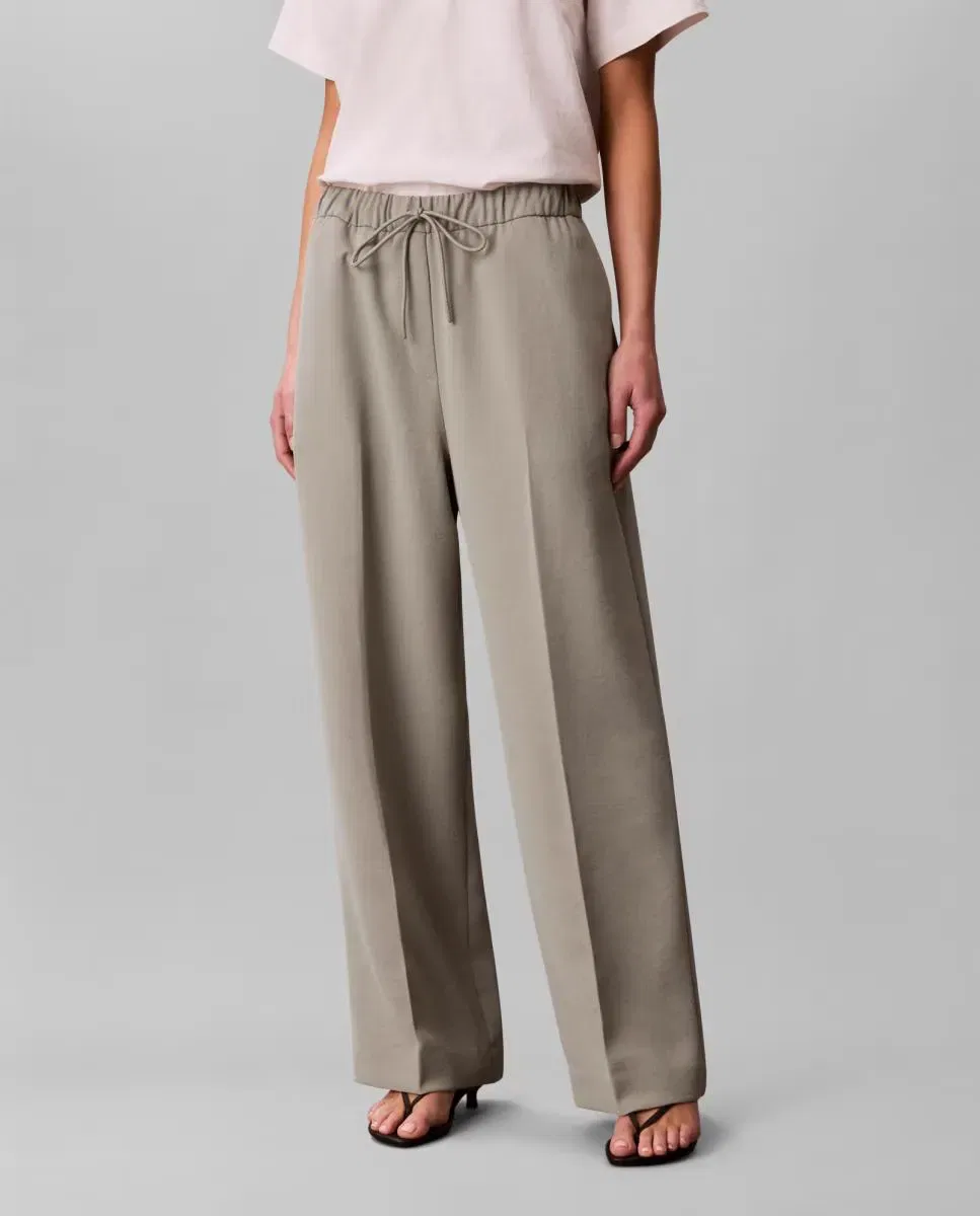 Женские брюки из саржи Calvin Klein, Gris