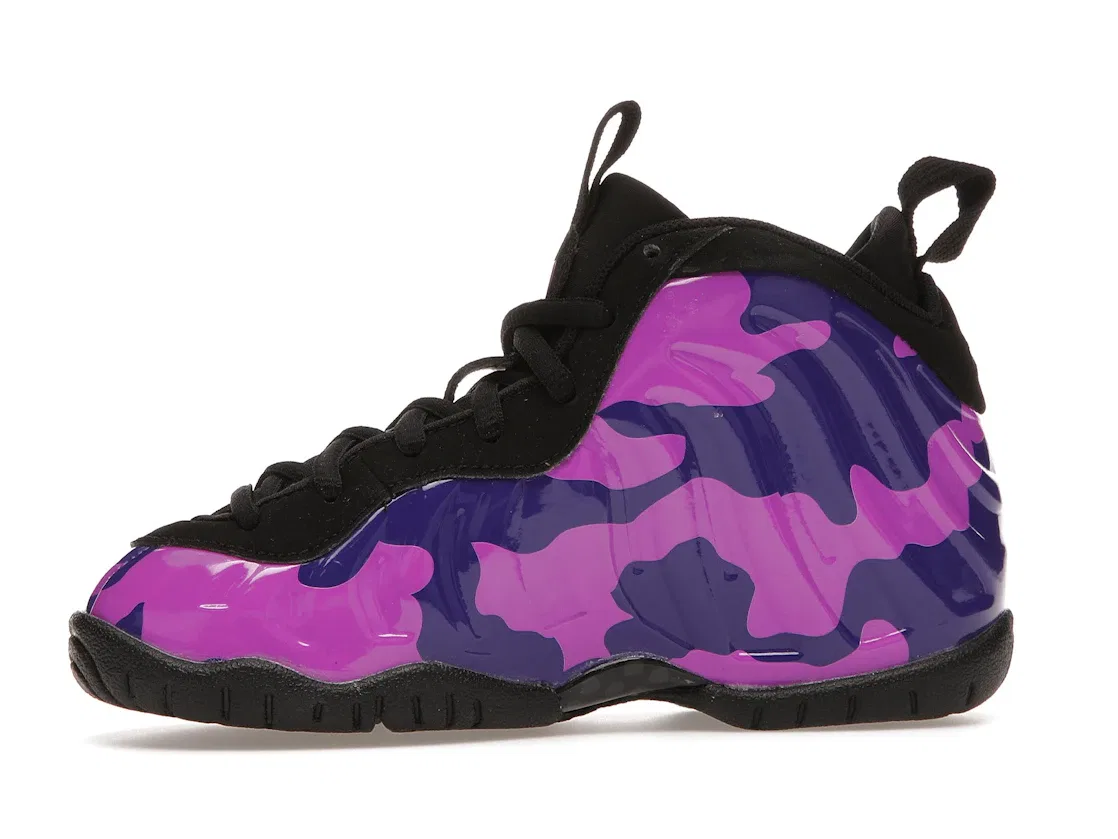Детские кроссовки Lifestyle Nike Air Little Posite Pro, Black/Court Purple-Hyper Violet — фото 3
