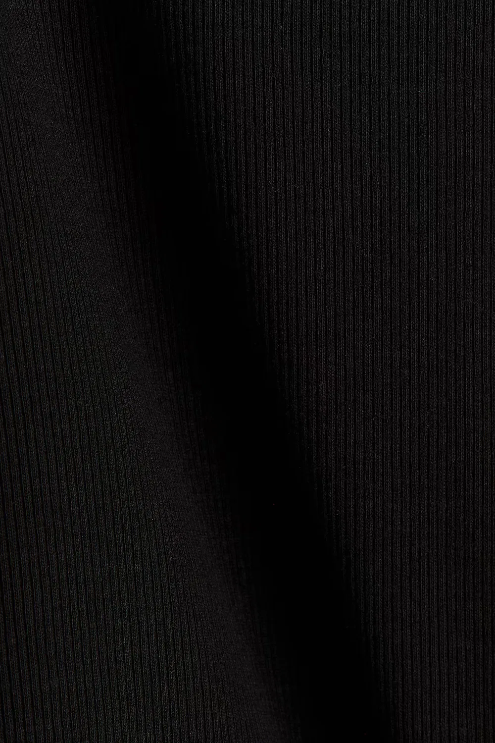 Рубашка из ребристого хлопка H&M, Schwarz — фото 2