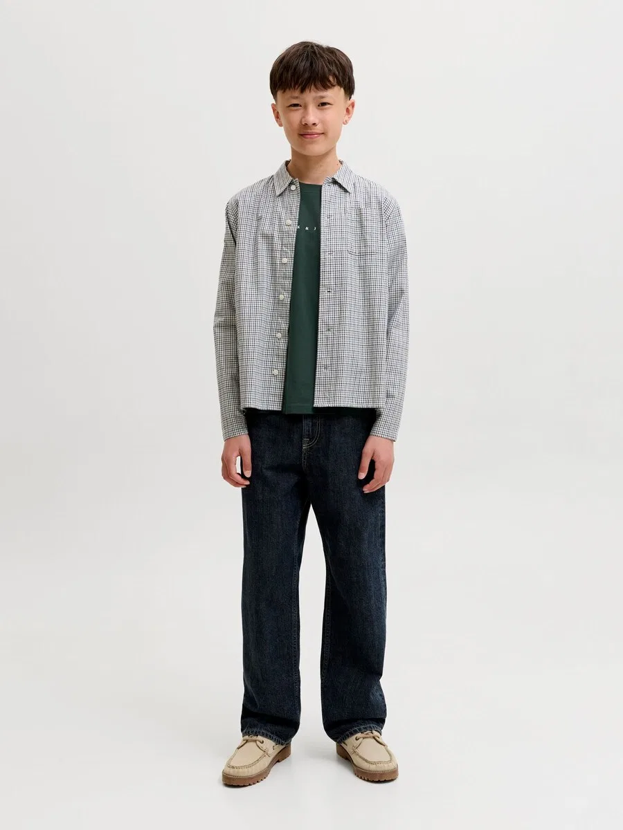 Детская футболка "Star" темно-зеленого цвета Jack & Jones Junior — фото 4