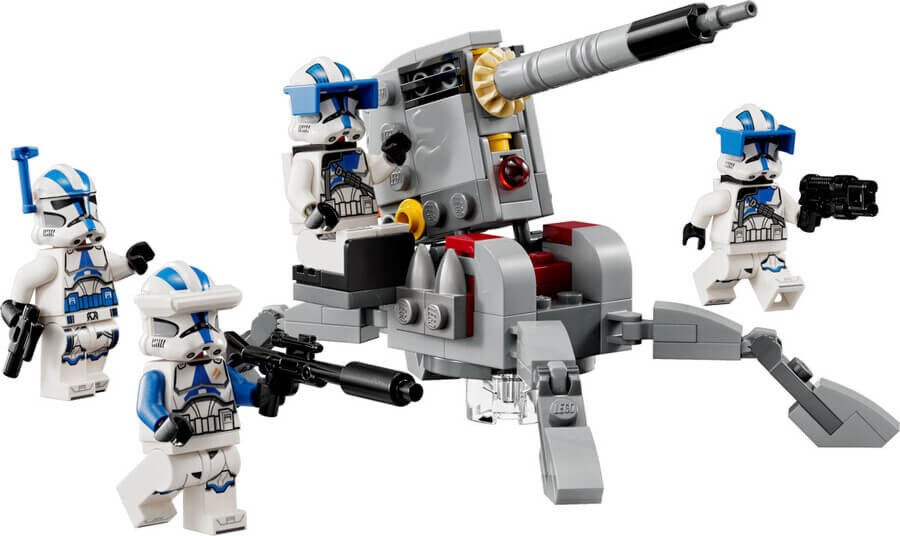 Конструктор Lego 75345 Star Wars Боевой набор клонов 501-го легиона, 119 деталей — фото 2