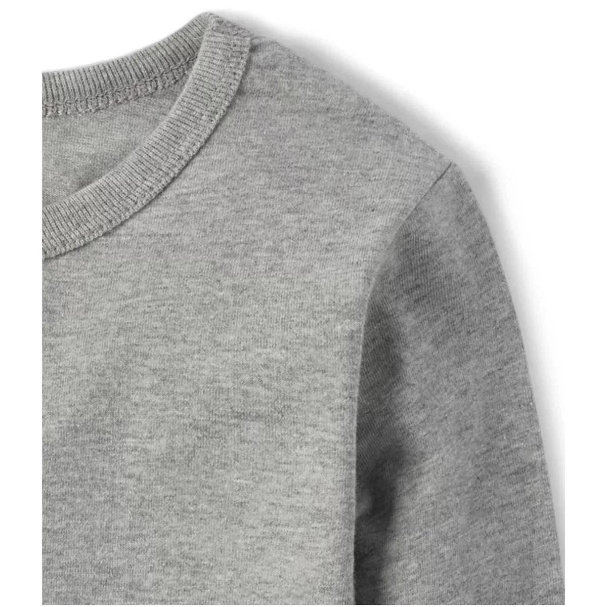 Детское футболка с длинным рукавом Basic Layering Tee The Children's Place Gray — фото 3