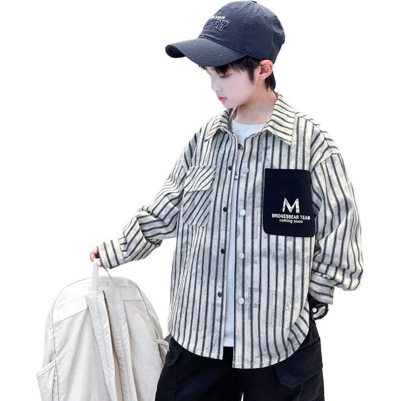 Детская рубашка Casual Shirts с воротником, Stripes, EASTERN CAMEL