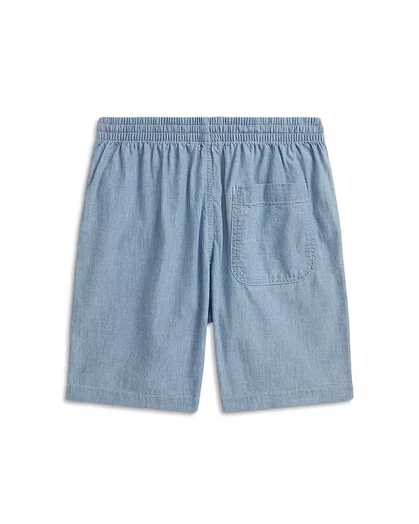 Детские шорты для мальчиков из шамбре Ralph Lauren, Chambray Blue — фото 2