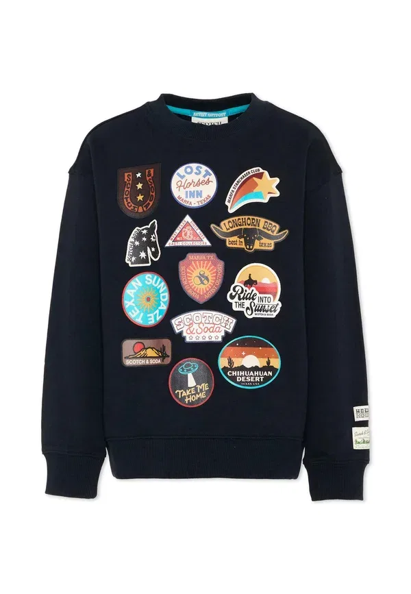 Толстовка с принтом животных Sweatshirt Scotch & Soda, синий