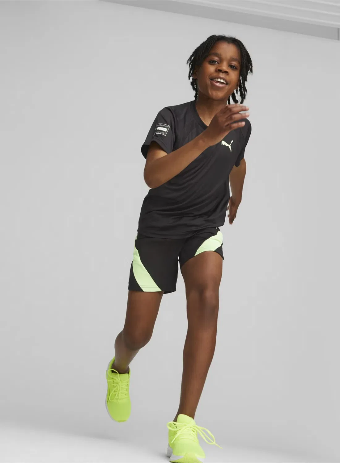 Шорты спортивные с эластичным поясом Puma, черный — фото 4