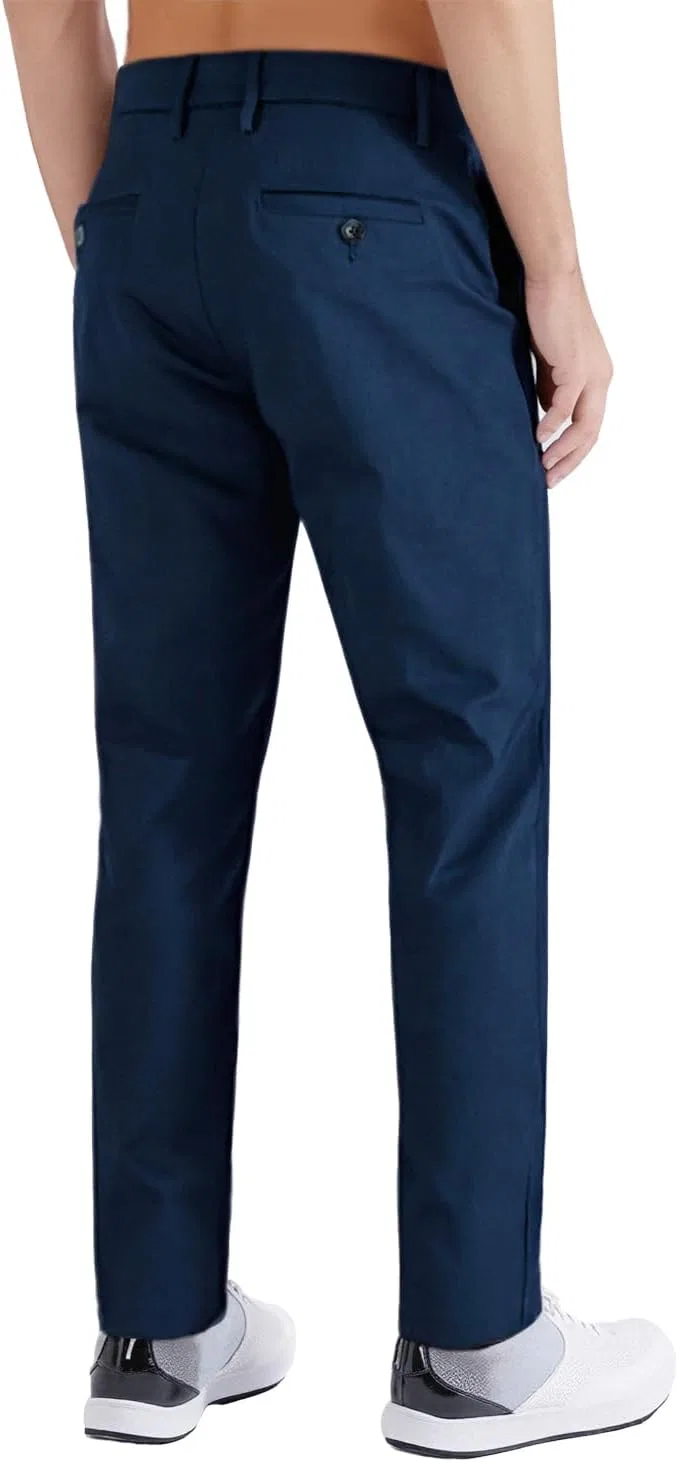 Мужские брюки-чинос с эластичным поясом, Slim Fit, тёмно-синий — фото 2