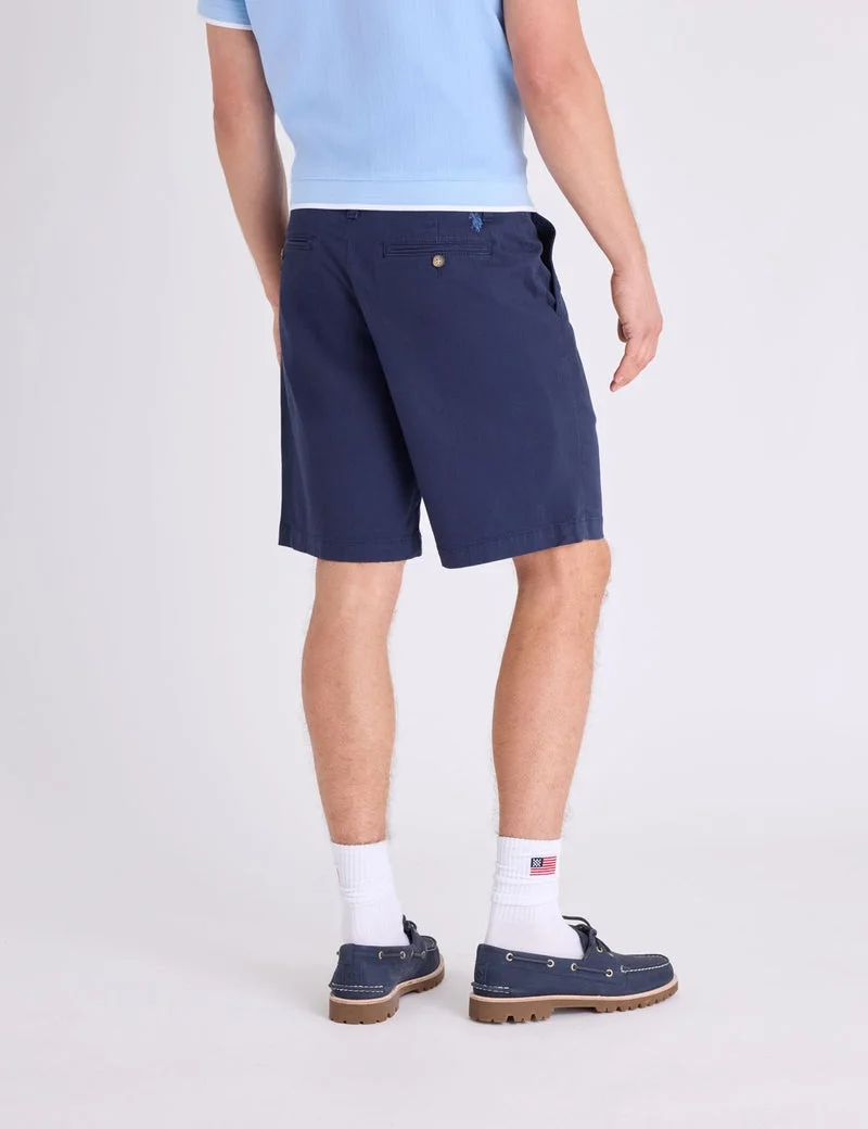 Мужские шорты U.S. Polo Assn. 9" Mason Stretch Twill, темно-синий — фото 2
