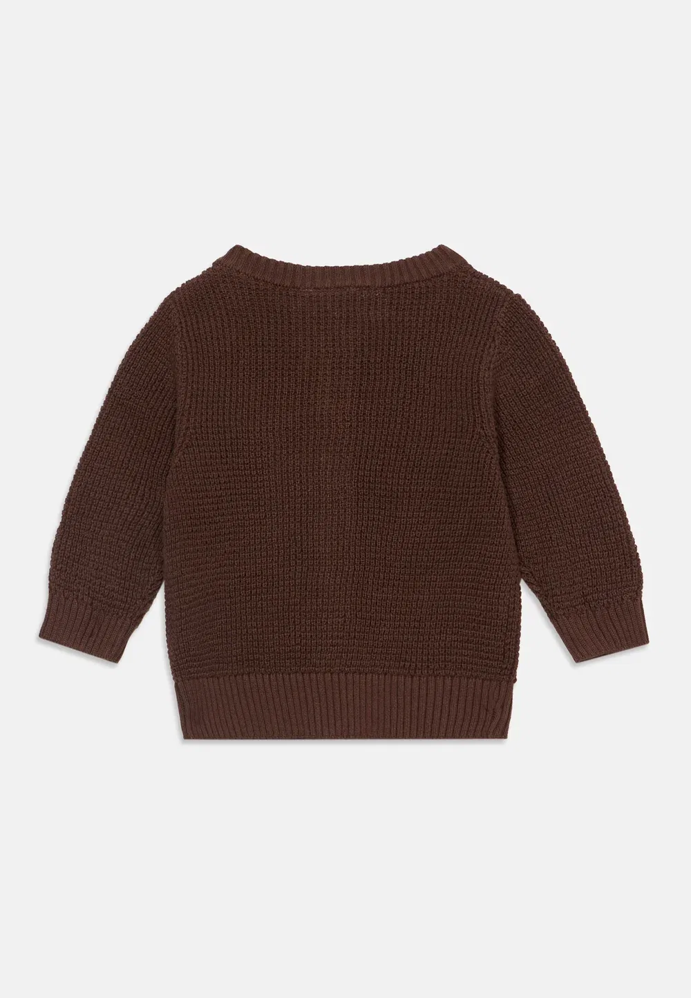 Nbnbubba ls knit card noos unisex - cardigan Name It, French Roast — фото 2