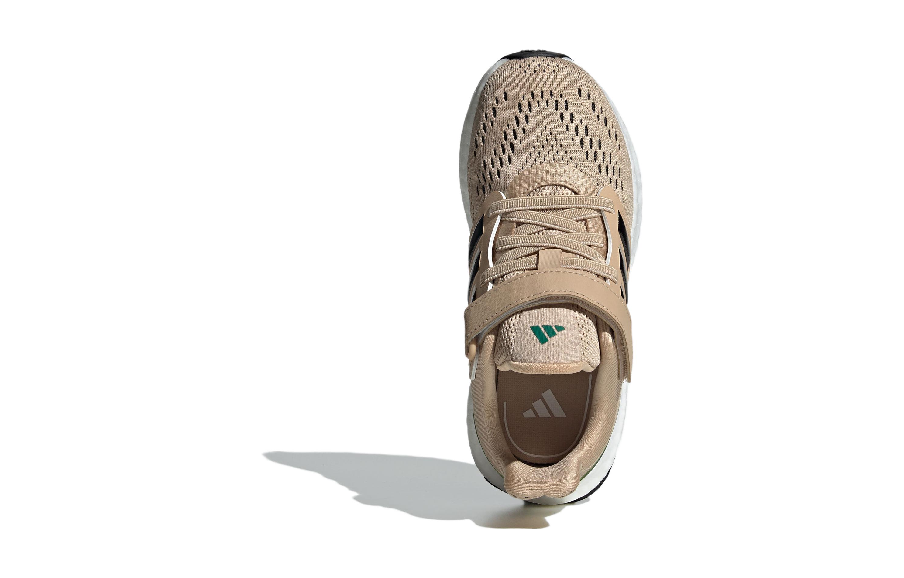 Adidas Pureboost 22 Primeknit Устойчивые к истиранию низкие детские беговые кроссовки Ecru — фото 4
