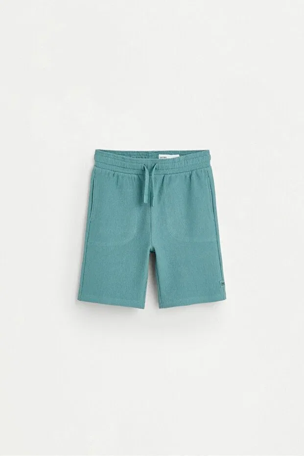 Детские шорты для мальчиков из оттомана Ottoman bermuda Lefties, Pale Green — фото 2