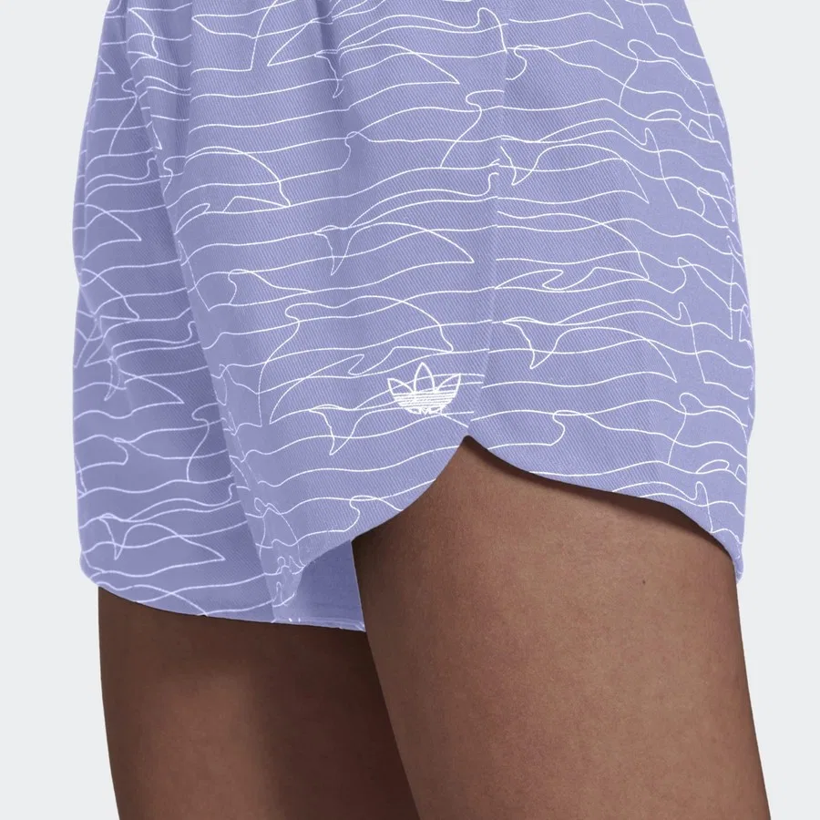 Шорты спортивные с принтом Adidas Originals, Фиолетовый — фото 3