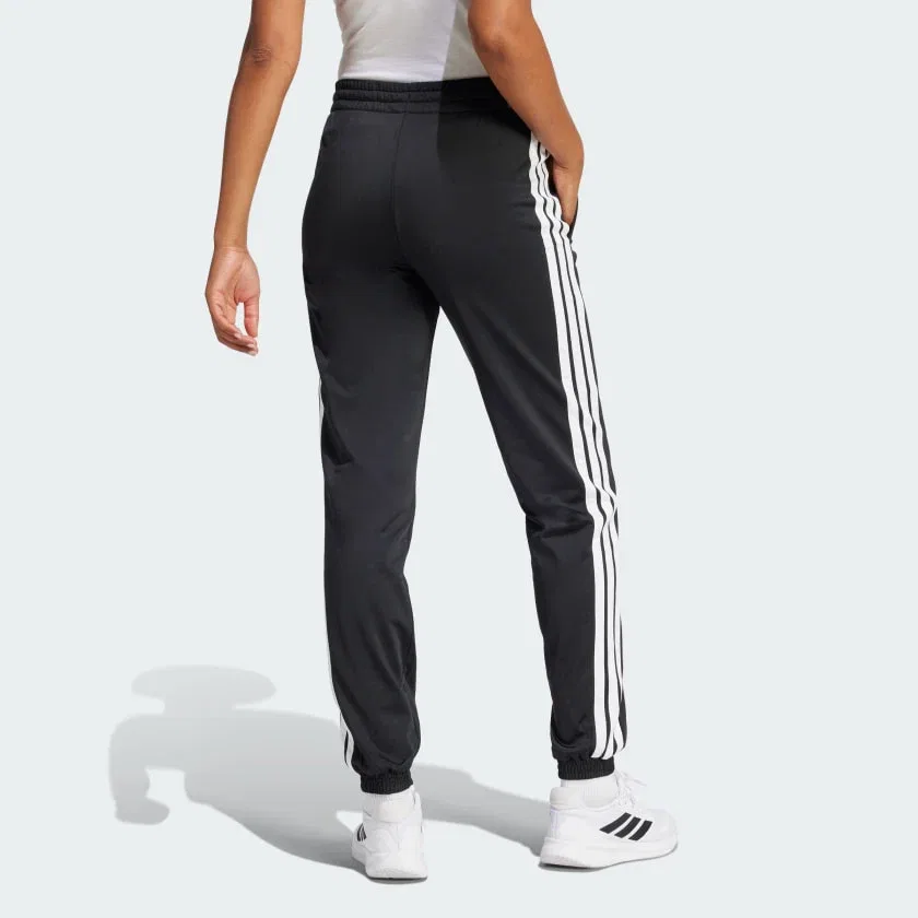 Женские спортивные брюки adidas Tricot 3-Stripes с лампасами, Black White — фото 2