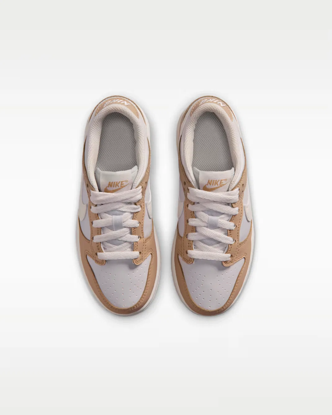 Детские кроссовки Nike Dunk Low, Linen/Platinum Tint/Sail — фото 4