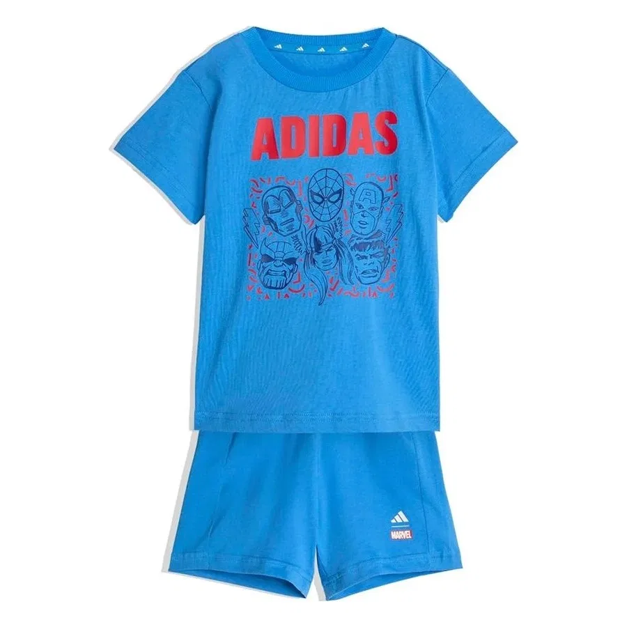 Детский спортивный костюм с длинным рукавом Mrvl Av T Set adidas, Синий — фото 2