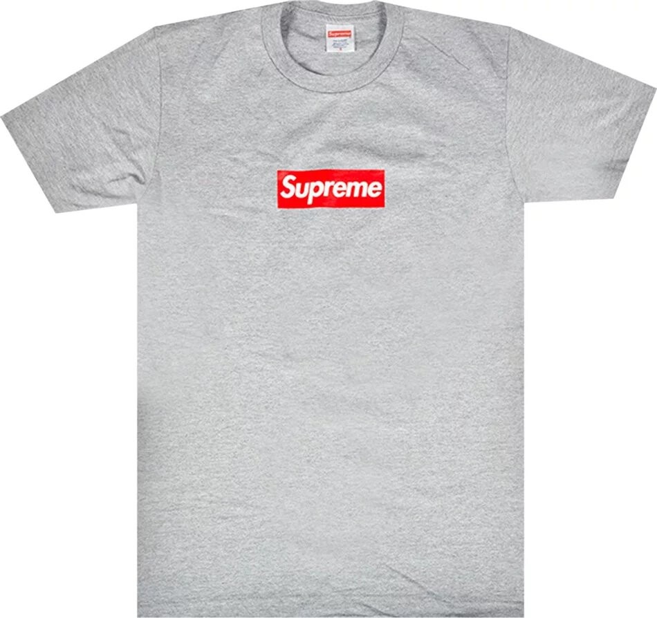 

Футболка Supreme 20th Anniversary Box Logo, серый