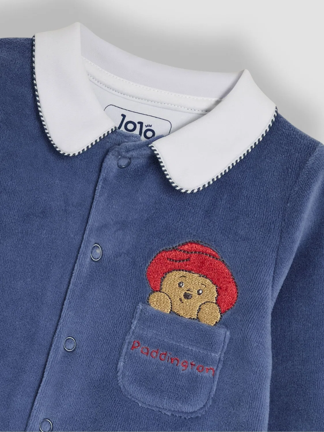Комбинезон Paddington Velour, JoJo Maman Bébé, темно-синий — фото 3