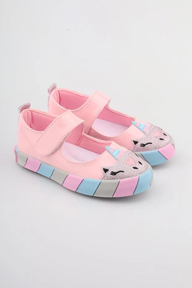 Детские балетки для девочек с принтом Unicorn Ballet Shoes Mini Angel, Pink — фото 2