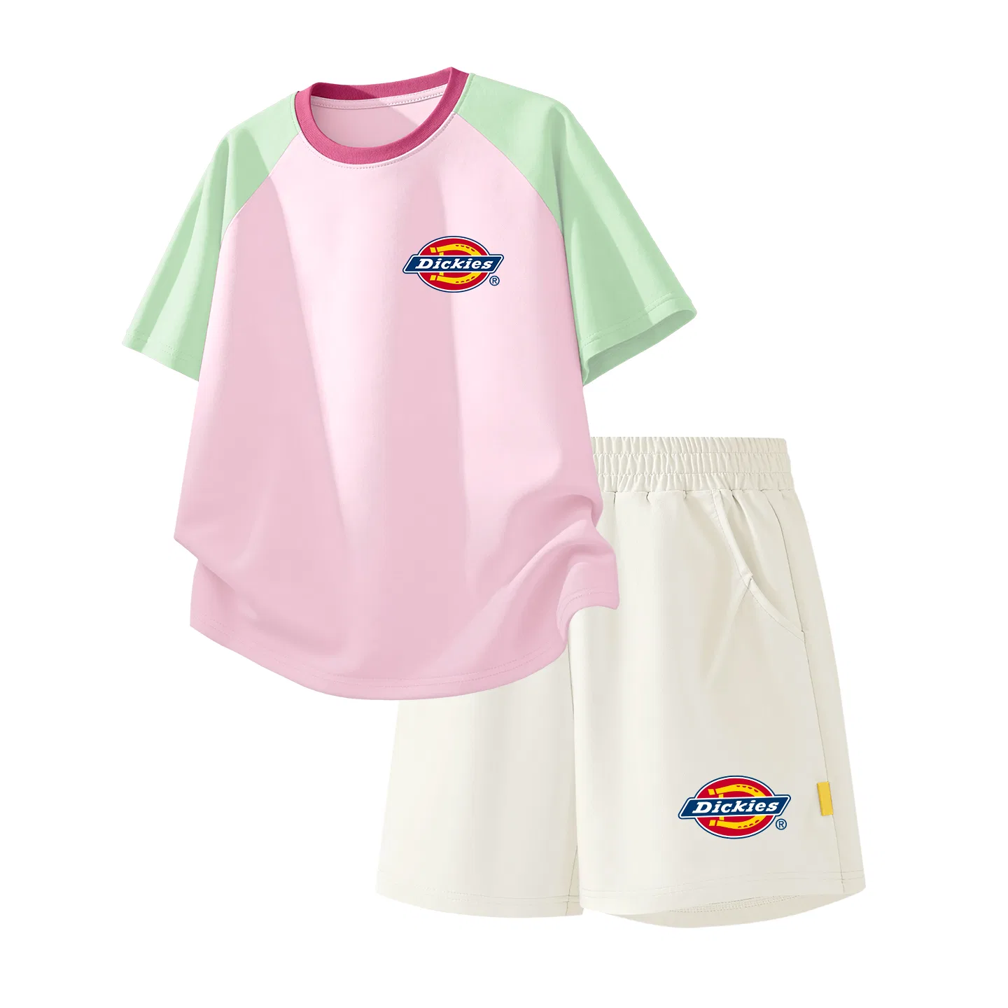 Детский спортивный комплект из 2 предметов Dickies, Green Pink/Mist White