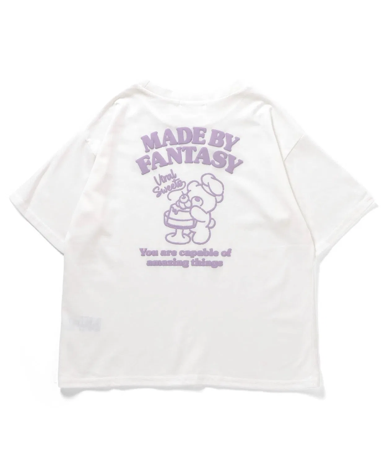Детская футболка с принтом Back Bear, algy, Off White