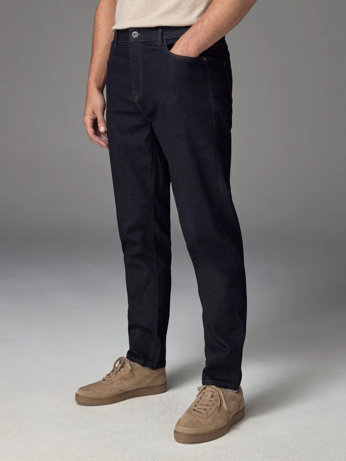 Джинсы классические, зауженные Next, Blue Indigo Rinse