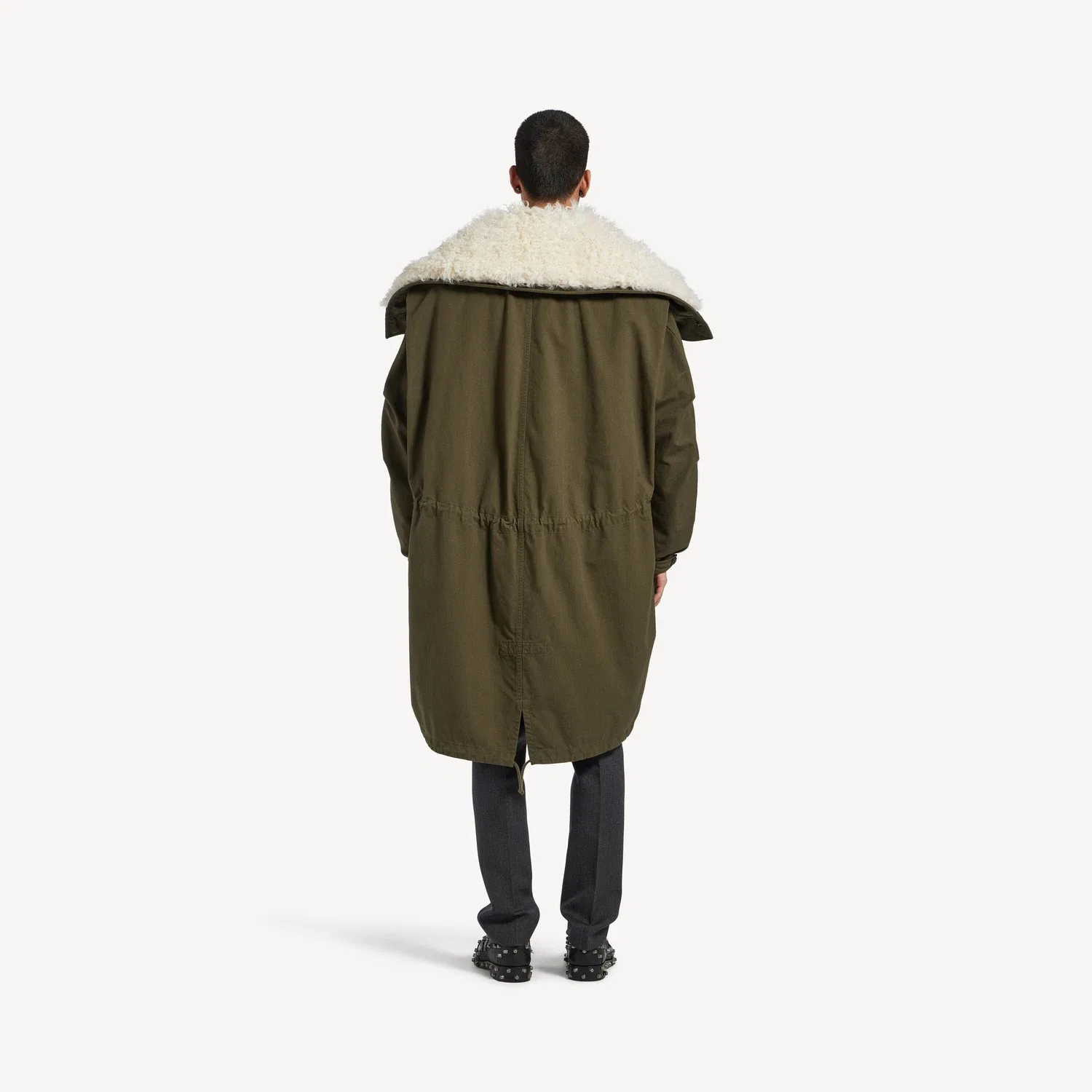 Мужские брюки-костюмные в темно-сером цвете Balenciaga, серый — фото 4