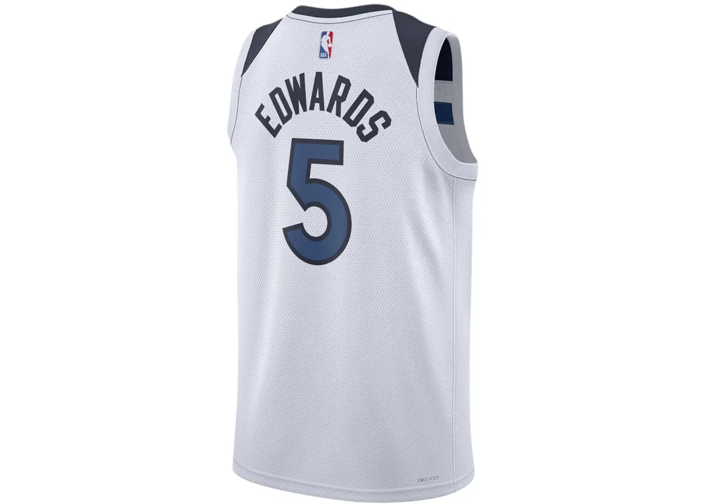 Мужская джерси с принтом Anthony Edwards Association Edition Swingman Nike, White/Navy — фото 2