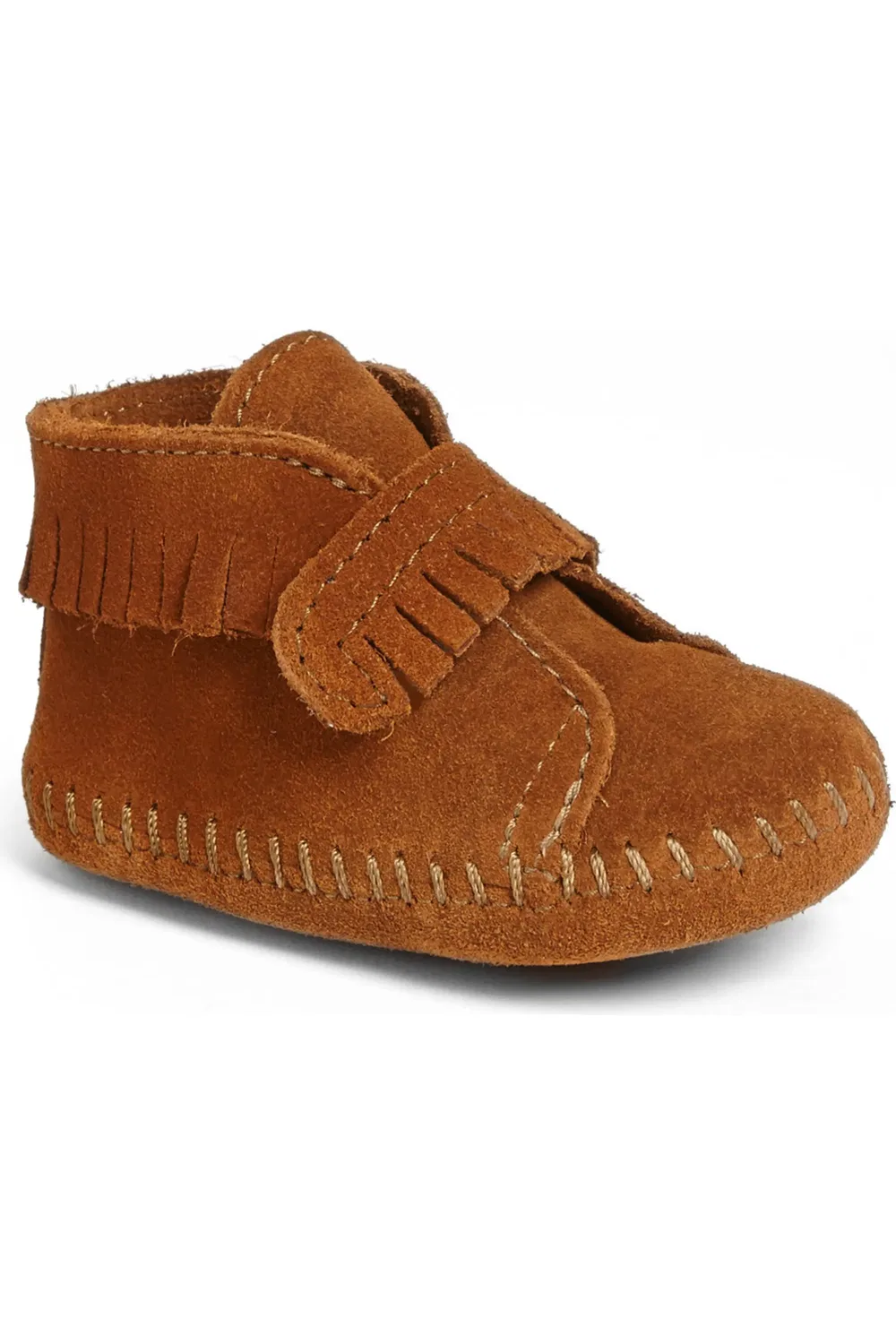Детские ботиночки с бахромой Minnetonka, коричневый