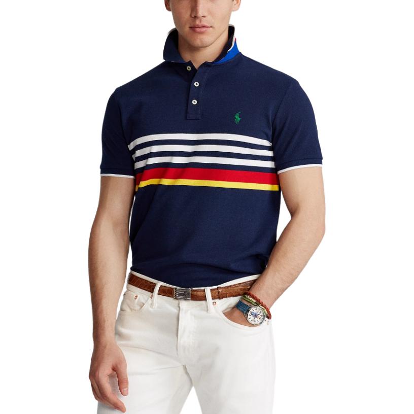 Темно-синяя поло Polo Ralph Lauren — фото 4