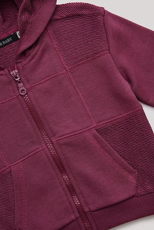 Детский спортивный костюм с капюшоном для мальчиков Gb Baby, Burgundy — фото 3