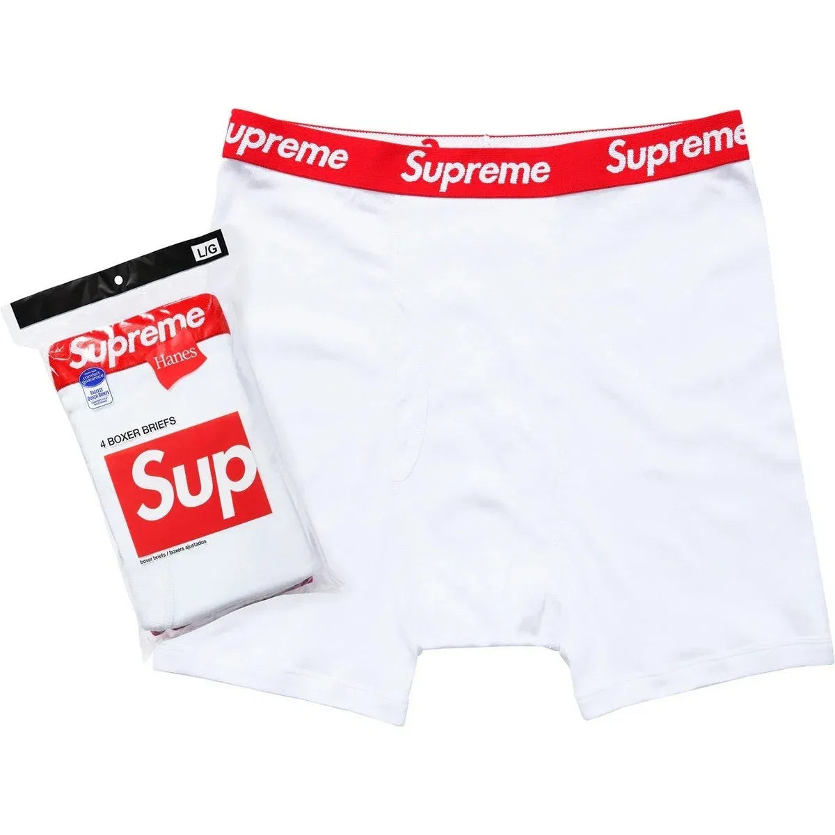 Боксеры 4 Pack, Hanes, Supreme, White