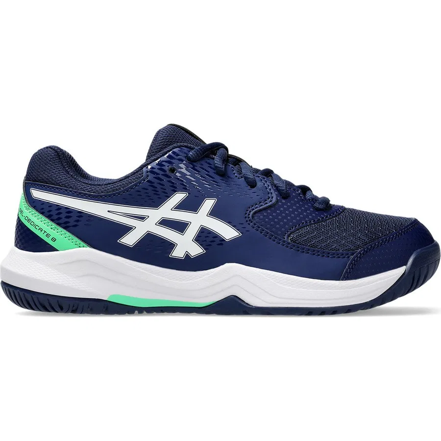 Детские теннисные туфли с технологией Gel Asics Gel-Dedicate 8 Gs, Темно-синий