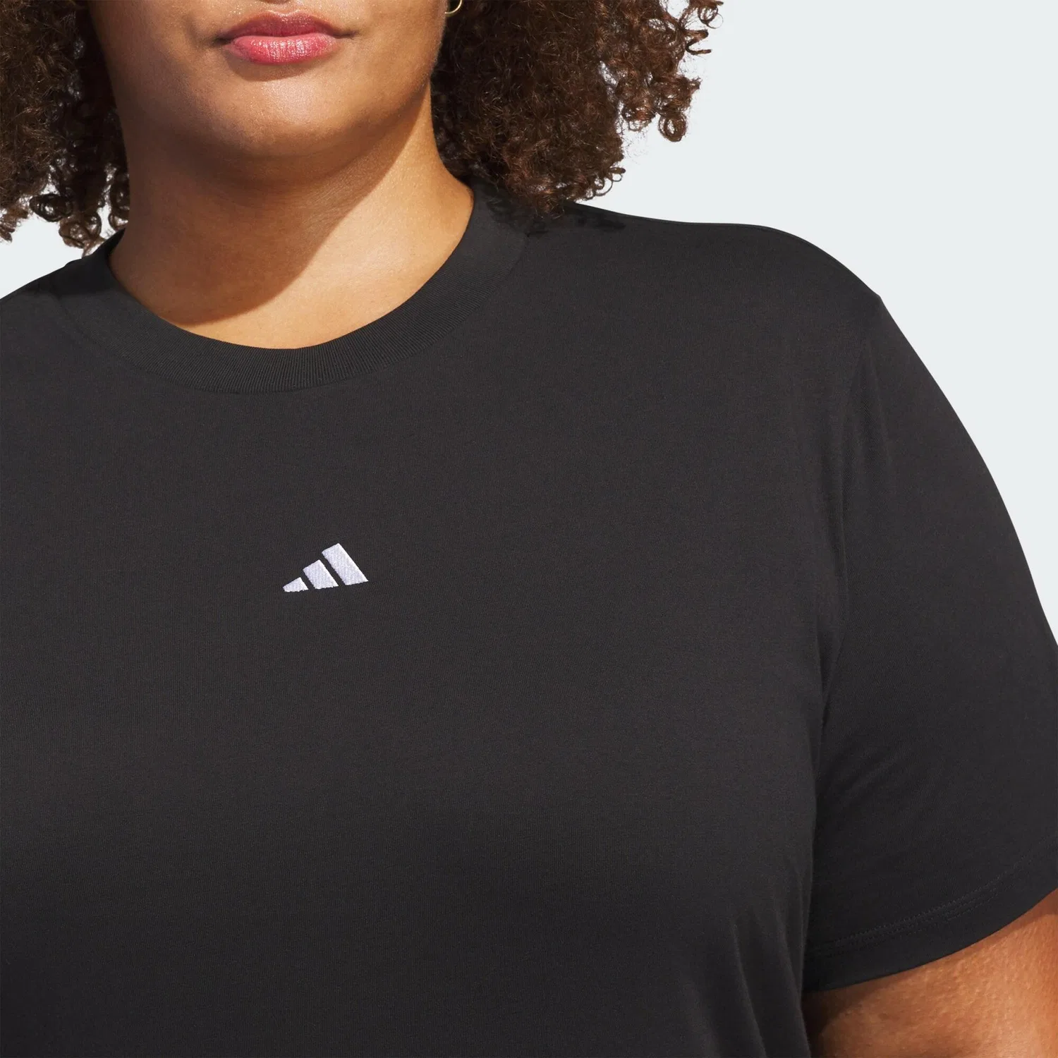 Мужская хлопковая футболка Small Logo T-Shirt Adidas, Schwarz Weiss — фото 4