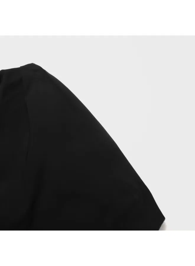 Топ асимметричный с открытыми плечами Zara, черный — фото 4