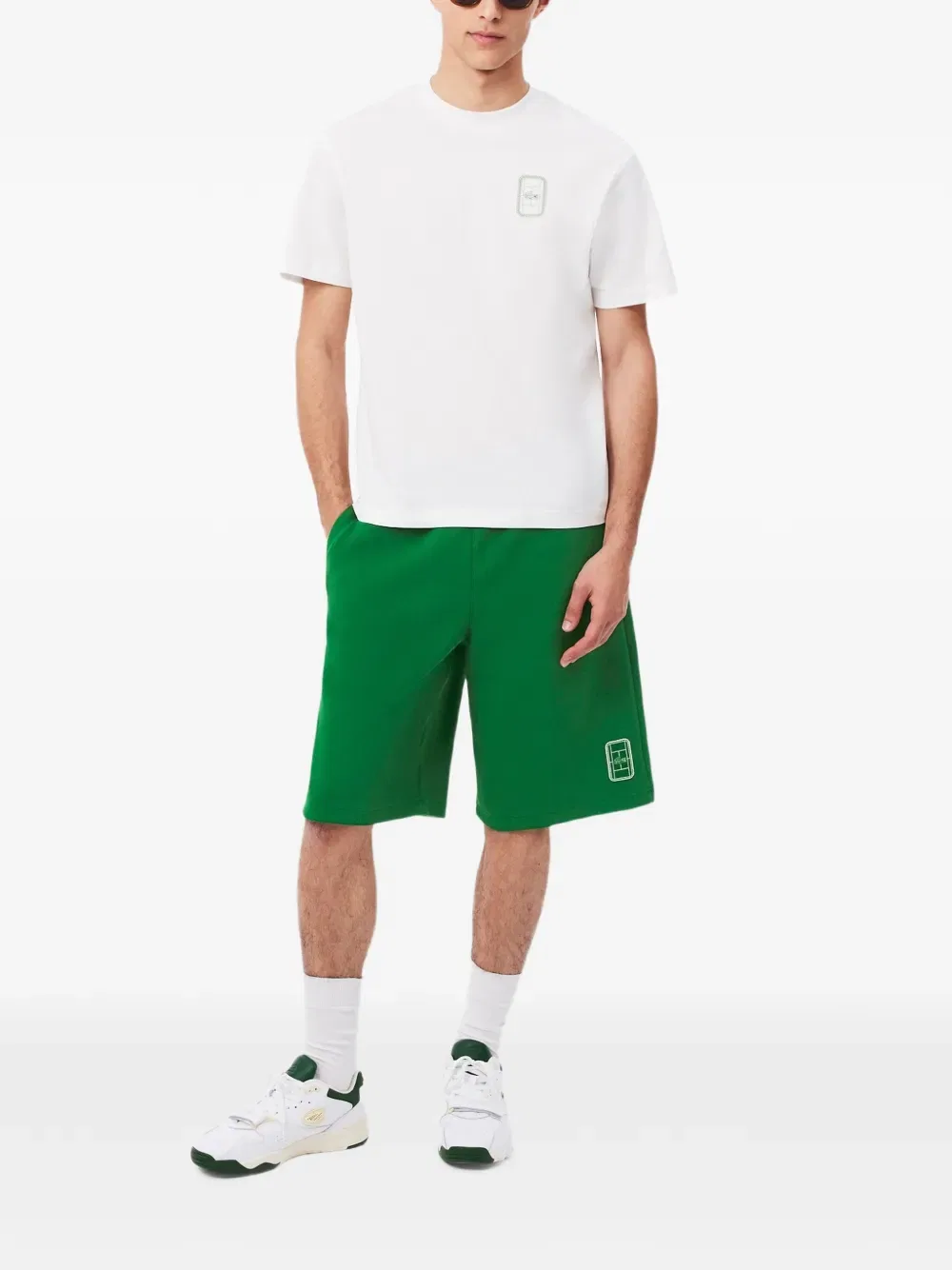 Шорты спортивные Lacoste, зеленый — фото 3