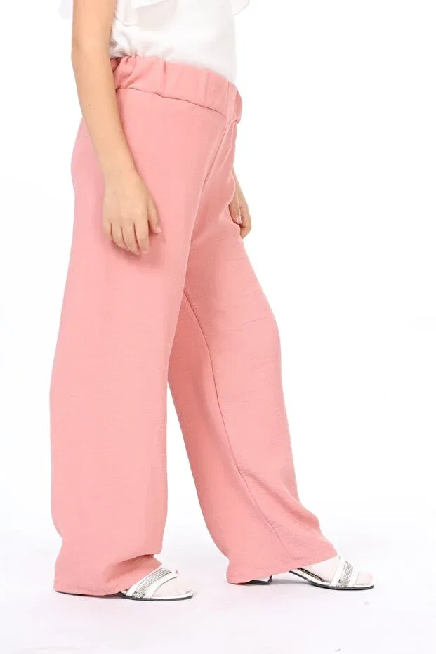 Детские брюки для девочек широкие из аэробина Bluence, Pink