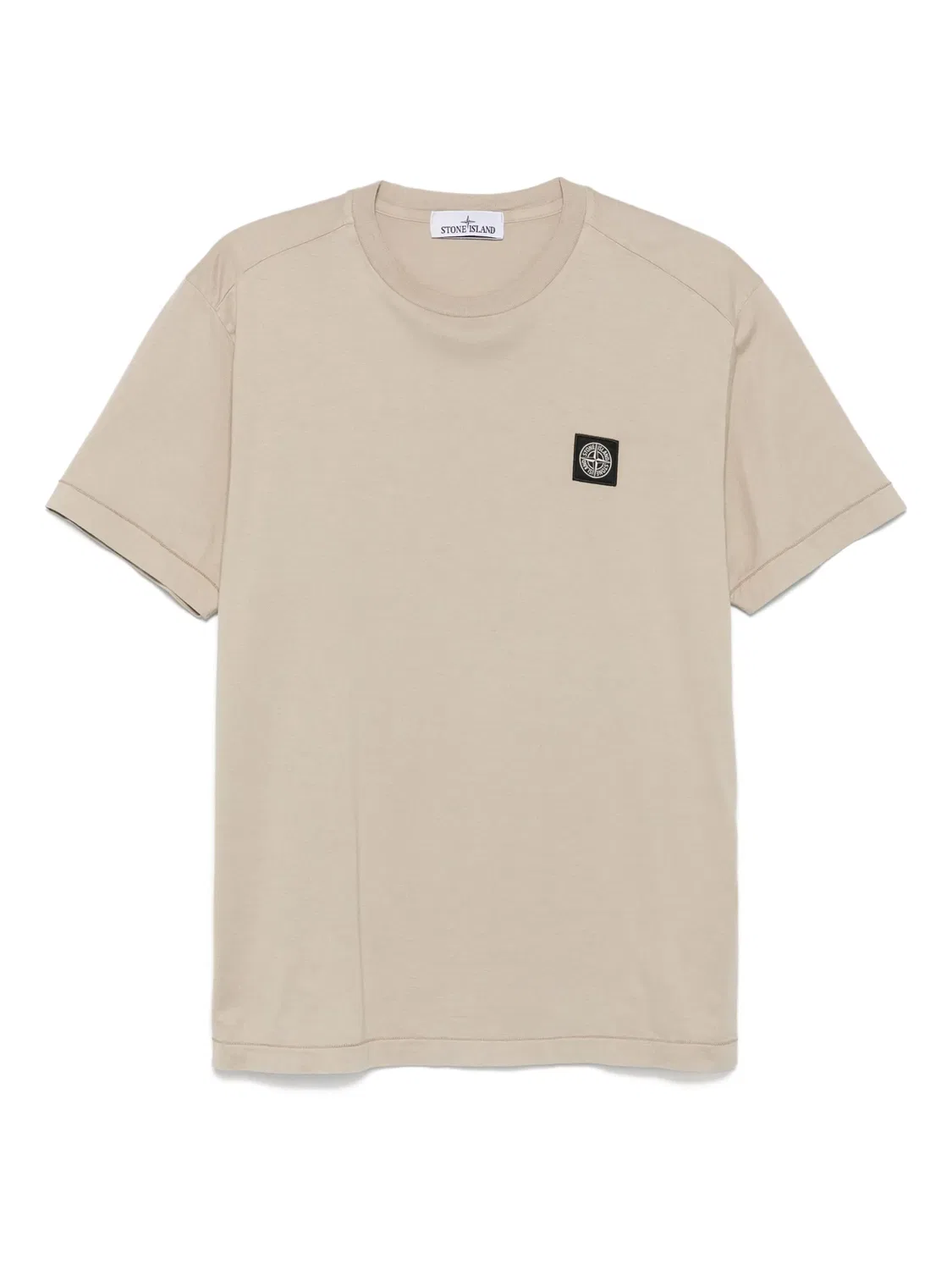 Футболка с патчем Compass от Stone Island, светло-бежевый