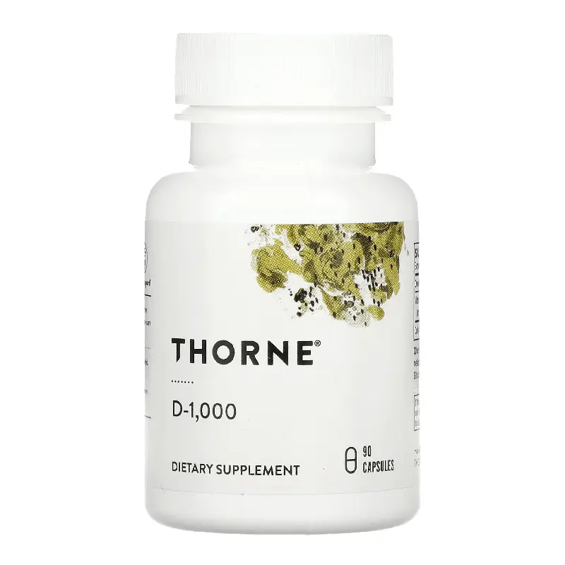 

Витамин D Thorne Research 1000 ME, 90 капсул