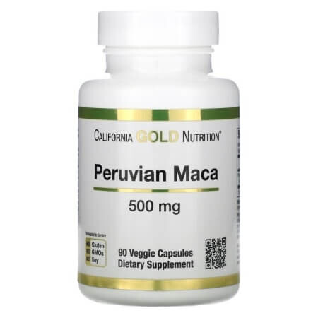 

Перуанская мака California Gold Nutrition, 500 мг, 90 растительных капсул