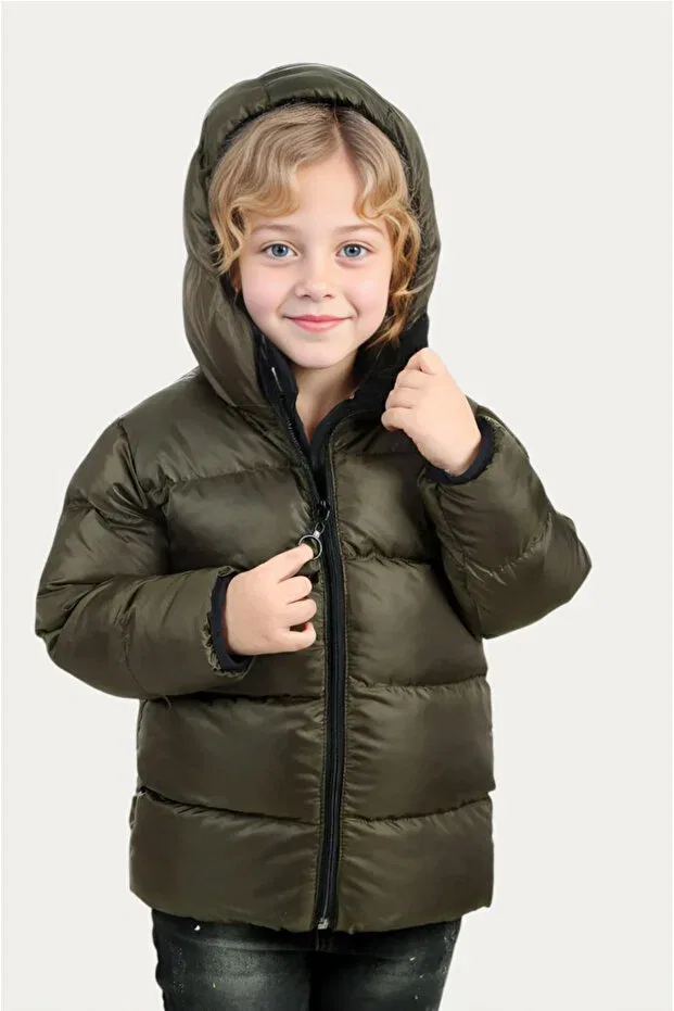 Детское пальто для девочек водонепроницаемое Outriverkids, Khaki — фото 2