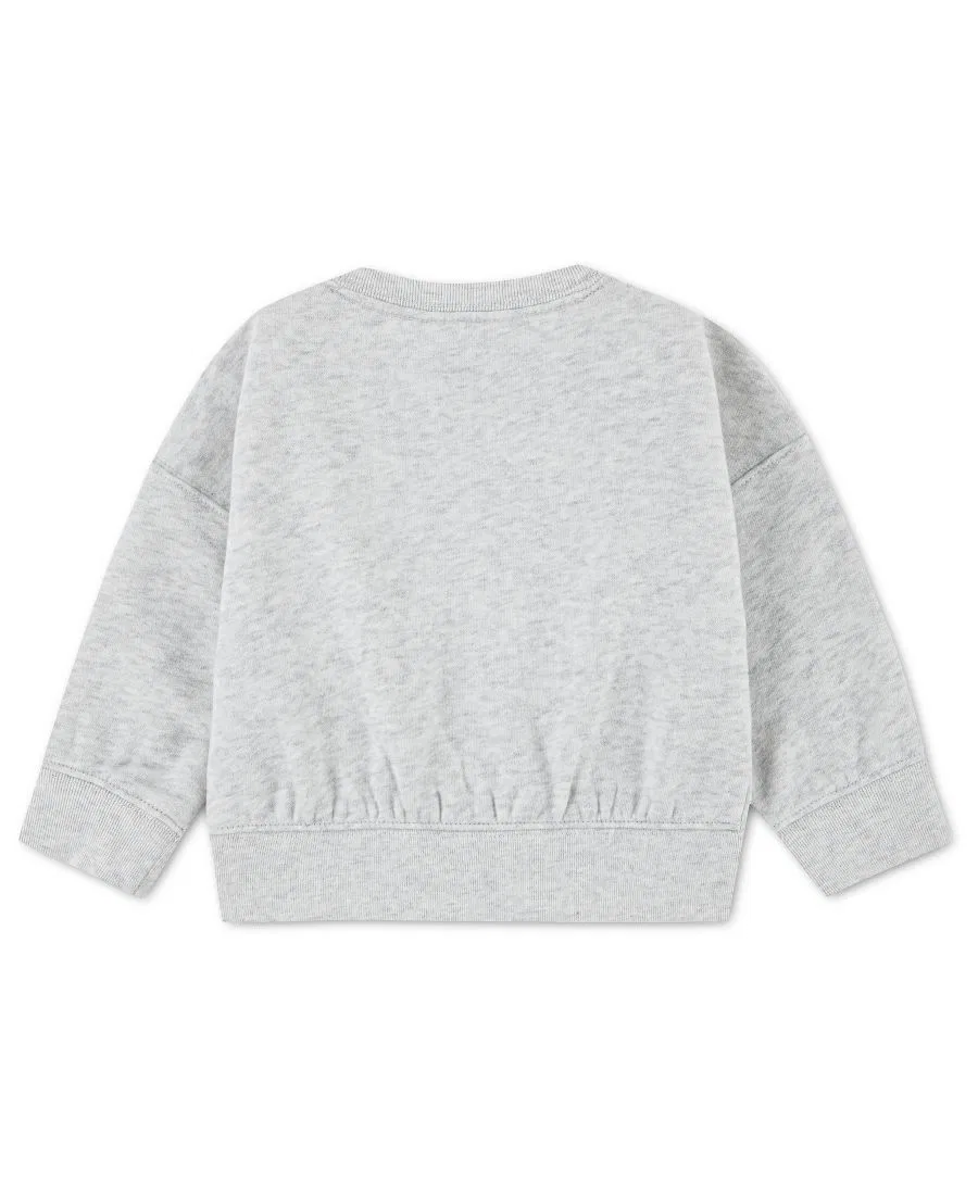 Детский свитшот Sporty Logo abercrombie kids, Light Gray Heather — фото 2