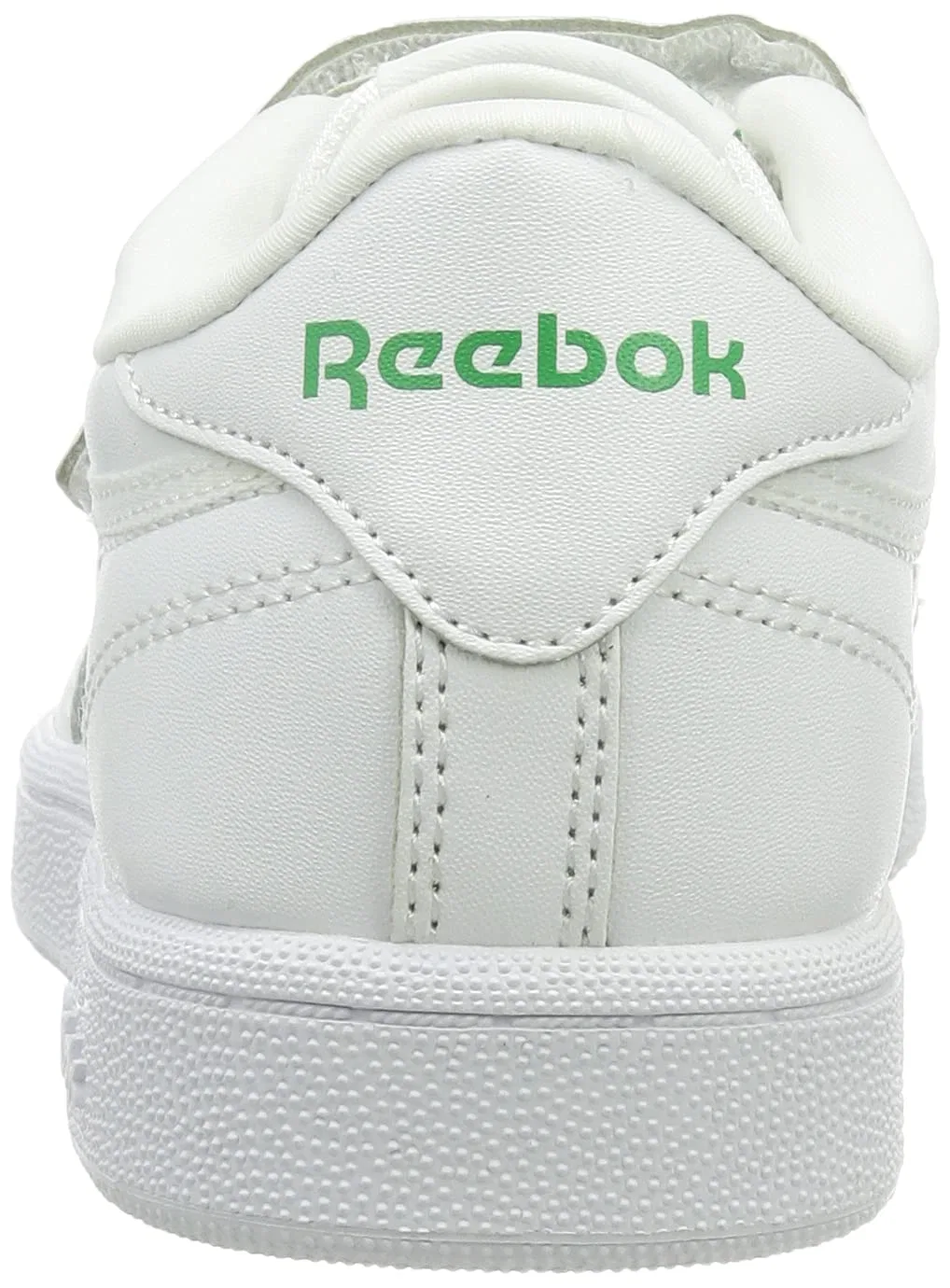 Детские кроссовки для мальчиков с кожаным верхом Club C 1v Reebok, White Glegrn Vecblu — фото 3