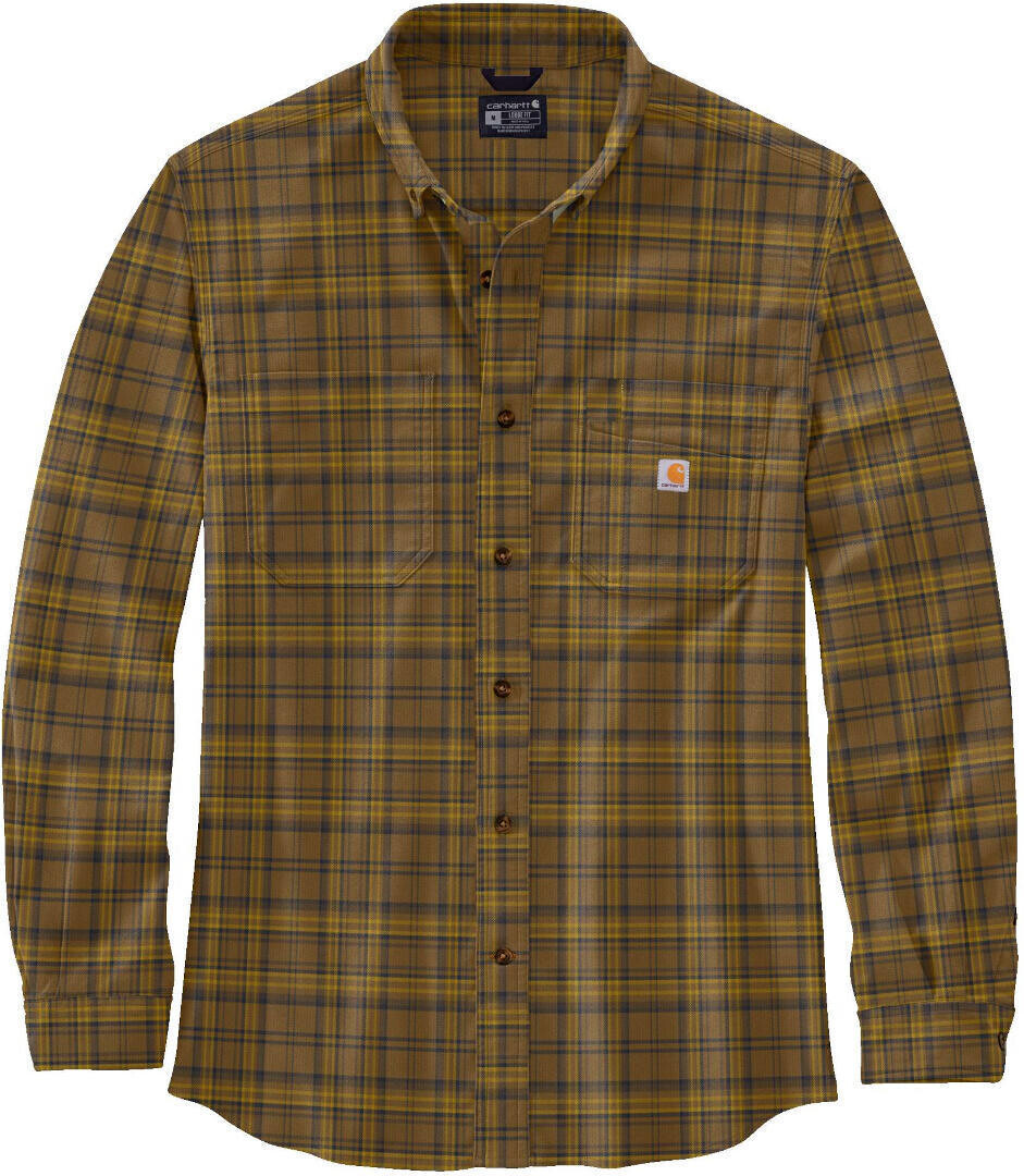 

Рубашка Carhartt Midweight Flannel Plaid, коричневый