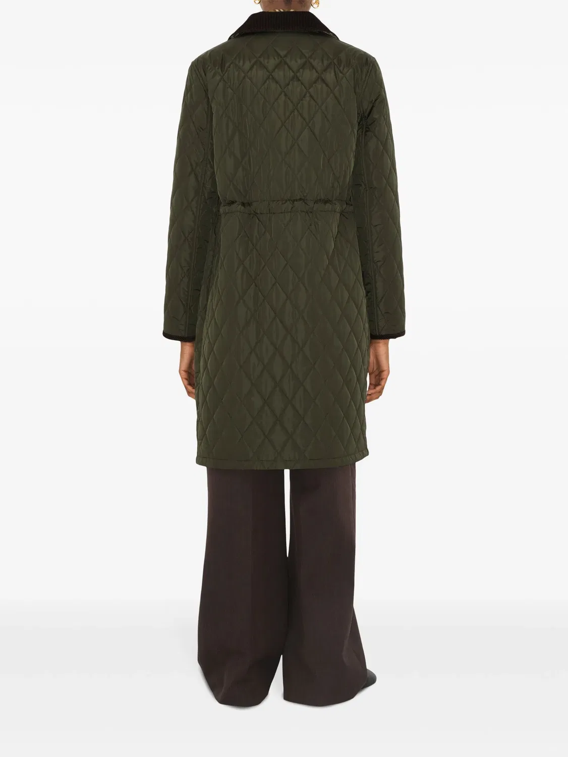 Куртка из стеганой ткани от Burberry, оливковый — фото 3