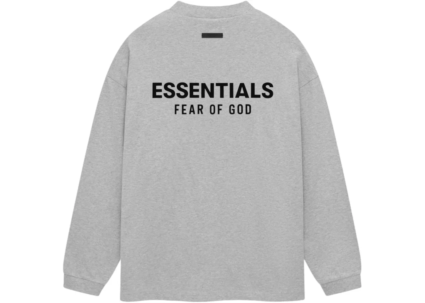 Мужская футболка с длинным рукавом Fear of God Essentials T-Shirt, Light Heather Gray — фото 2