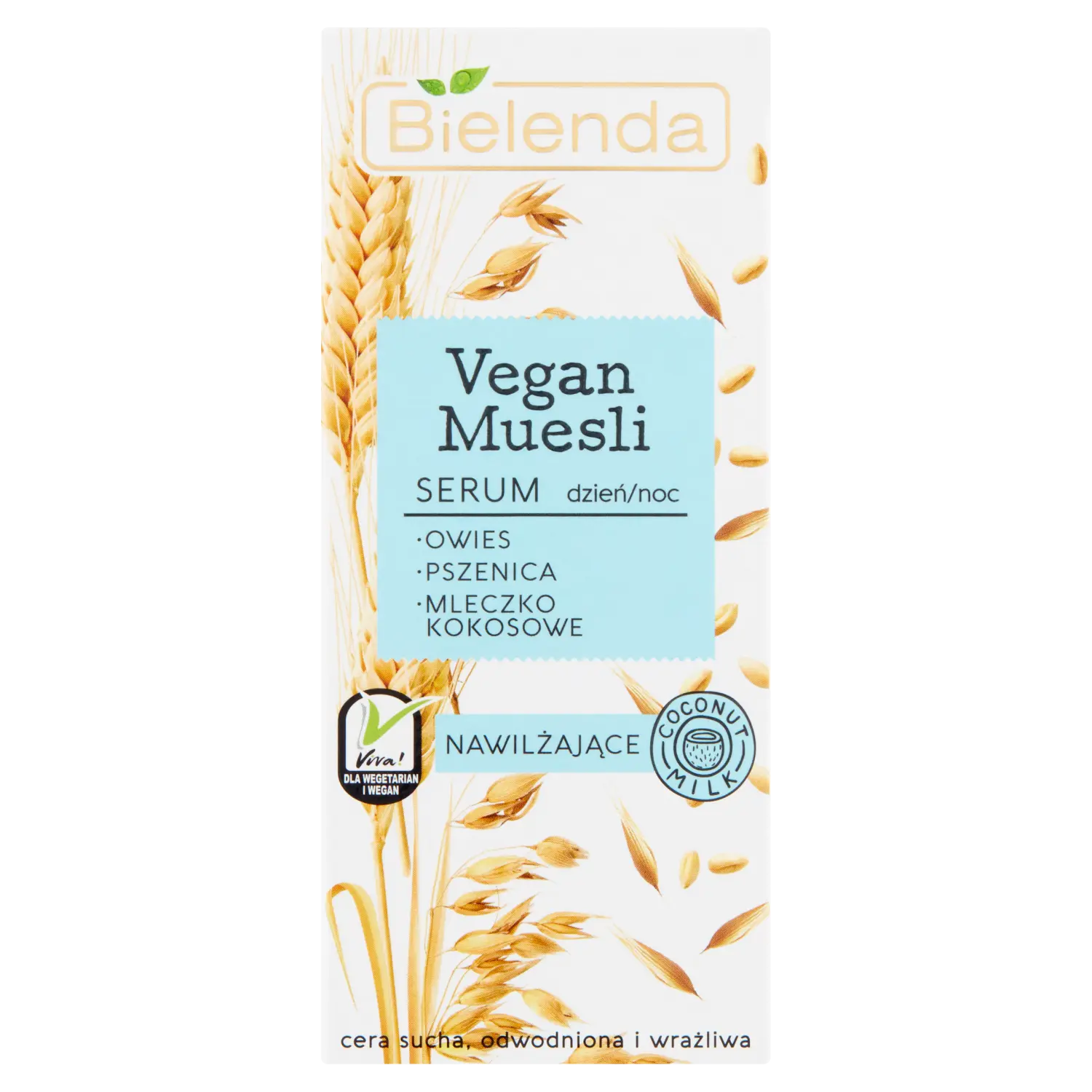 

Bielenda Vegan Muesli увлажняющая сыворотка для лица на день и ночь, 30 мл