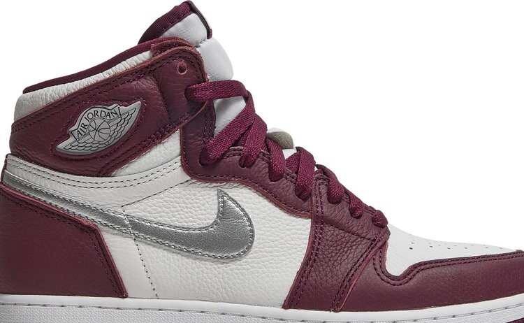 Кроссовки Air Jordan 1 Retro High OG GS Bordeaux, красный — фото 2