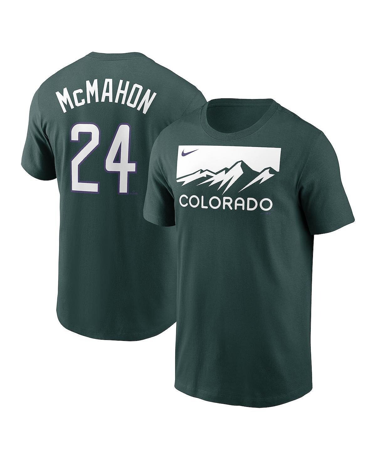 

Мужская футболка ryan mcmahon green colorado rockies 2022 city connect name & number Nike, зеленый