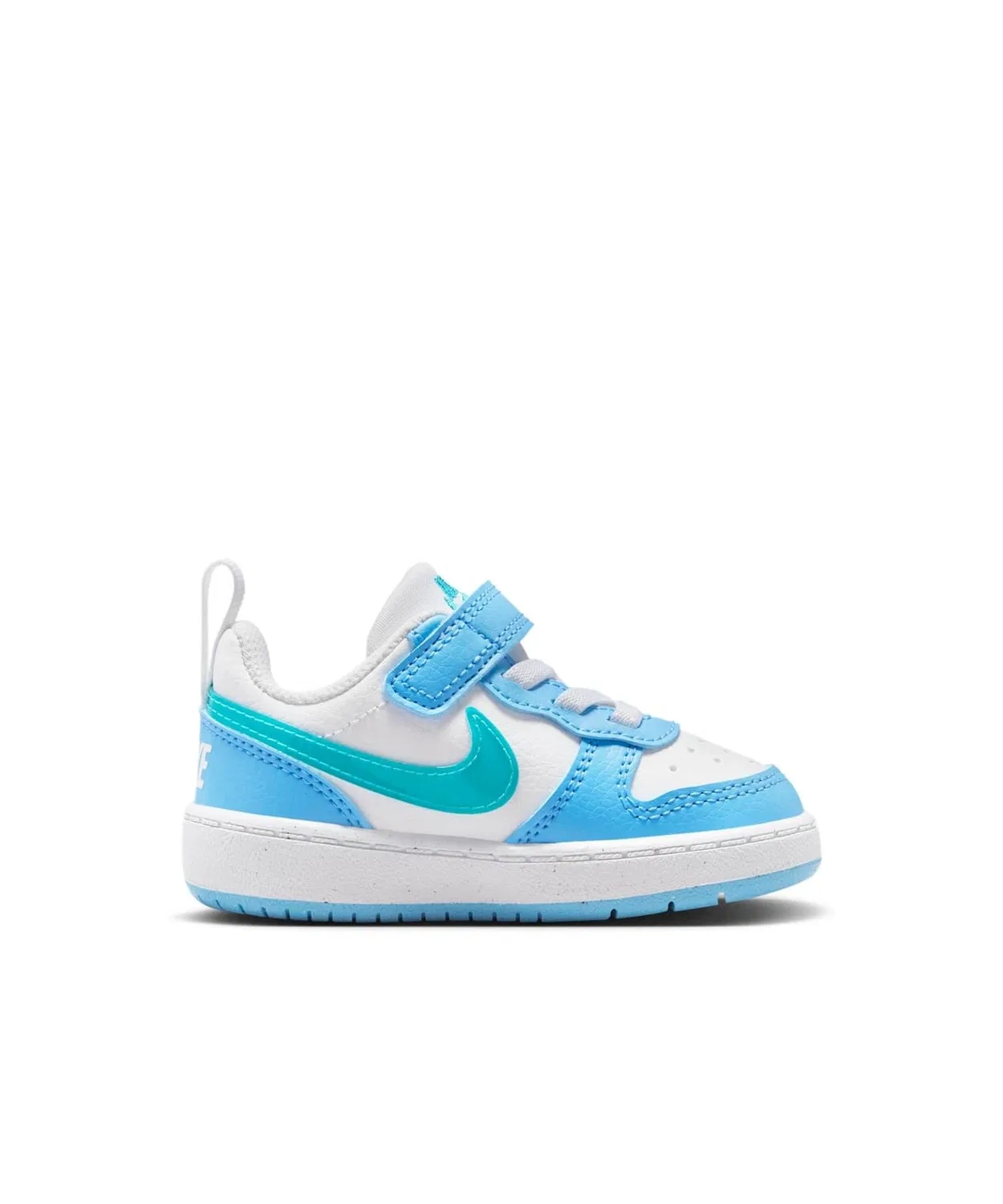Детские кроссовки для малышей с липучкой Nike Court Borough Low IV5821-100, Белый — фото 3