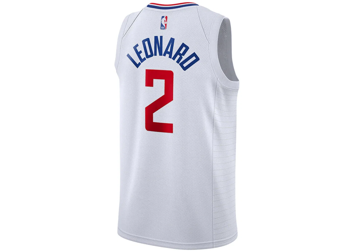 Мужская джерси с принтом Nike NBA Los Angeles Clippers Kawhi Leonard Association Edition, White/Blue/Red — фото 2